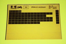original Microfiche Kawasaki ZR550 ZR550A Bj. 1983-1984 Explosionszeichnung