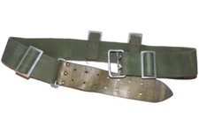 Schwedische Armee Feldkoppel - Model S Stoff/Leder Koppel Gürtel Stridssele/S