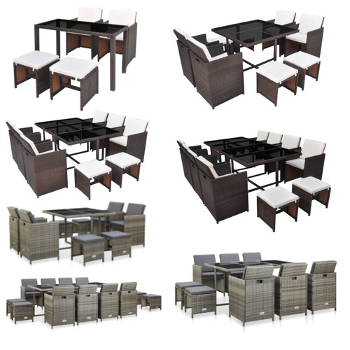 Poly rattan essgruppe - rattan,