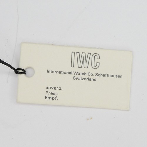 Original iwc preisschild - iwc,