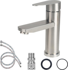 Edelstahl Waschtischarmatur