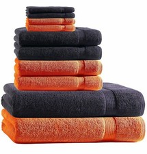 LHT Handtuchset 10er Set Handtücher Gästetücher Waschhandschuhe 2 Farben Mix