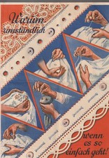 Prospekt Nähmaschine Mundlos alt Nähmaschinenfabrik Magdeburg