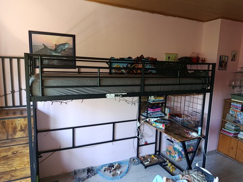 Hochbett aus metall - metall,