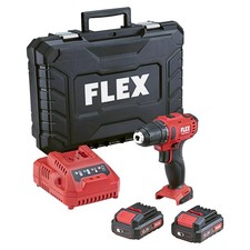 FLEX Akku-Bohrschrauber 10,8 V + 2x Akku-Pack + Lladegerät mit Transportkoffer