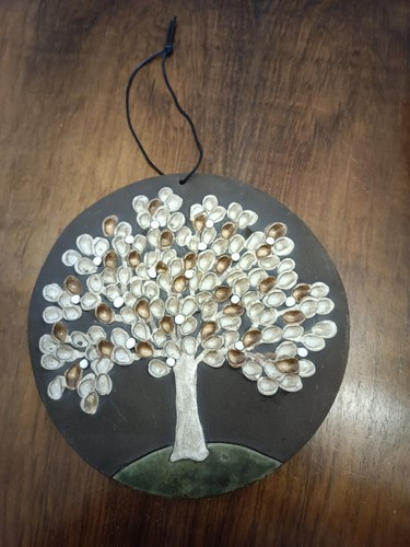 Keramik wandteller baum - keramik, astrid