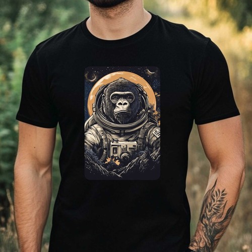 Herren shirt gorilla - herren, t-shirt