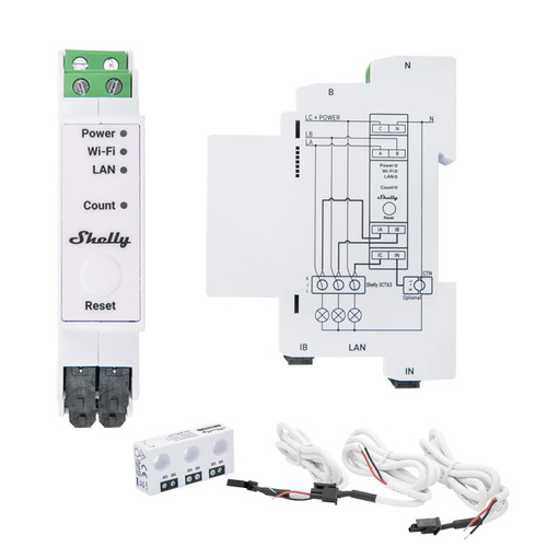 Shelly pro 3em - pro, 3em-3ct63