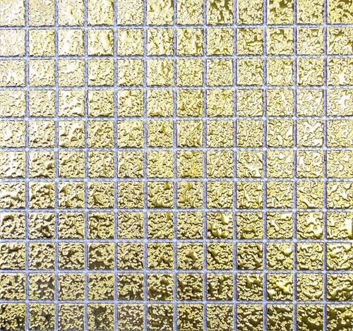 Keramikmosaik gold