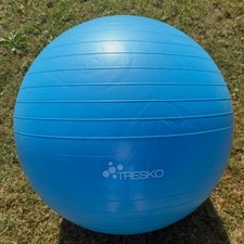 TRESKO Gymnastikball 75 cm inkl. Luftpumpe  Ball für Fitness, Yoga, Gymnastik