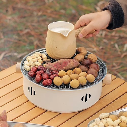 Holzkohle tischgrill rund 28cm - holzkohle,