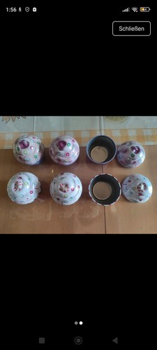 Metall dose cupcake - metall,