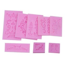 Relief Barock Silikon Fondant