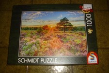 Puzzle  -  1000 Teile   -   Schmidt  -  Heide im Sonnenuntergang
