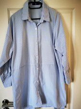 Missguided Kleid Gr. M Longbluse Blusenkleid Skandi maritim oversize auch für 38