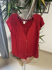 Rote Bluse, Kurzarm, H&M