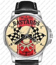 Mean Biker Unhöflich Motorrad Kunst Selten Sammel Einzigartig Armbanduhr Fast UK