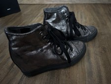 Chucks Stiefel Stiefelette Boots Gr. 36/37 Used Optik Grau-Schwarz