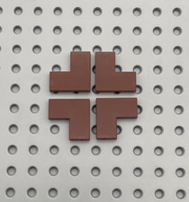LEGO® 4x Kachel Fliese 2x2 Ecke 14719 braun rotbraun