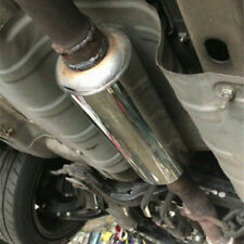 1X Universal Edelstahl 51mm Auto Auspuff Fallrohr Schalldämpfer Tuning Rohr 25cm