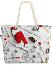 Medizin Arzt Erste Hilfe Beach Bag pflege klinik krankheit doktor-in droge auss