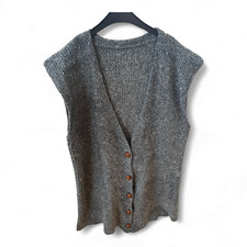 Strickweste Grau Gr 42