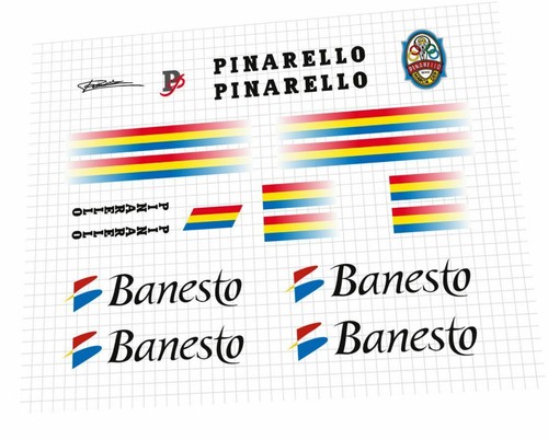 Pinarello banesto frame decal - banesto,
