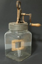 Alte Buttermaschine Butterglas Butterfass Butterglas Butterschleuder Butter Glas