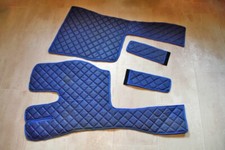 Leder - Fußmatten für VOLVO FH (neues Modell) in blau
