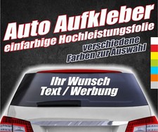 Autoaufkleber Heckscheibe Wunschmotiv Autowerbung Druck Logo Plotterfolie Oracal