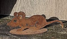 Maus ca. 20 cm aus Metall in