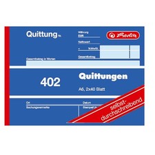 5 Quittungsblöcke Quittungen