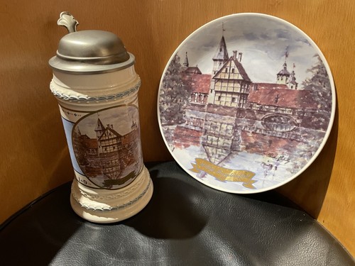 Verleger bierkrug mit teller - mit,