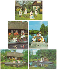 5 Ansichtskarten mit Trachten