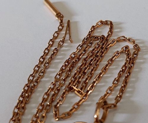 Halskette rotgold 14k 585 - halskette,