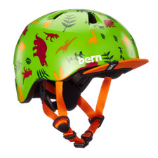 Bern Tigre Fidlock Kinder Fahrradhelm Skate Helm Kids Dino Grün XXS-S (47-51cm)