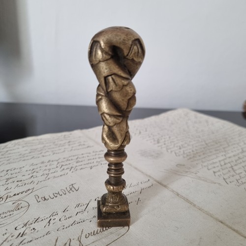 Siegel bronze vergoldet - siegel,