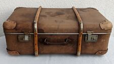 alter Reisekoffer Überseekoffer m. Holzleisten Requisite Oldtimer Deko Vintage