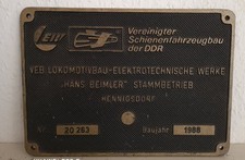 Lokschild Deutsche Reichsbahn