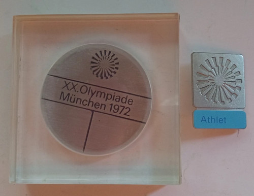 Orig teilnehmermedaille pin - +,