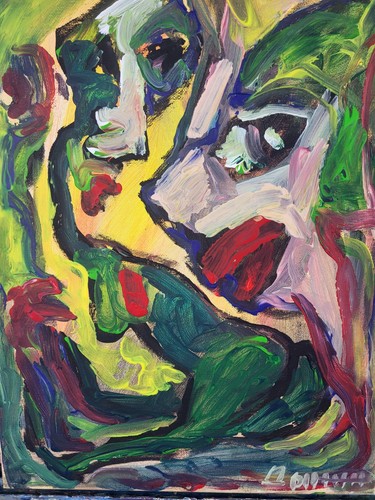 ölbild abstrakt gemälde - abstrakt,