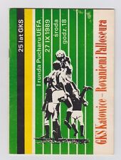 Orig.PRG UEFA Cup 1989/90 GKS KATOWICE - ROVANIEMI PALLOSEURA !!  RAR