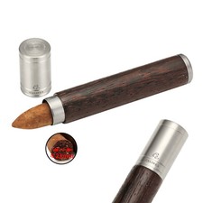 Zigarren Röhre Zedernholz für 1 Zigarrenetui zigarrenHumidor Silber Geschenkbox