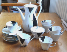 Mokka Service 6 Personen Schirnding Bavaria 50er 60er Jahre vintage Midcentury