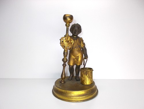 Antike metall skulptur figur - metall,