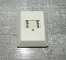 TAE NF Telefondose Aufputzdose 2-fach AP cremeweiß matt ( ältere Lagerware )