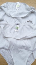 Hermko - 2 x Taillenslip, Bio Baumwolle, Weiß Gr. L