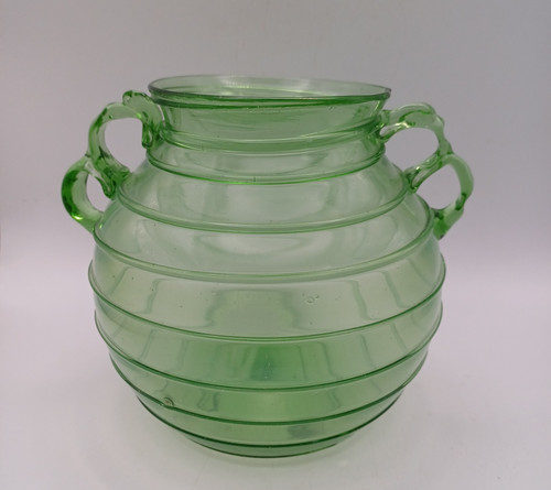 Alte grüne kunstglas - alte,