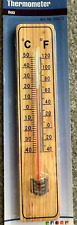 1x Thermometer 20cm Holz Wandthermometer Wand Außenthermometer Holzthermometer