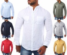 Young & Rich Herren Leinenhemd